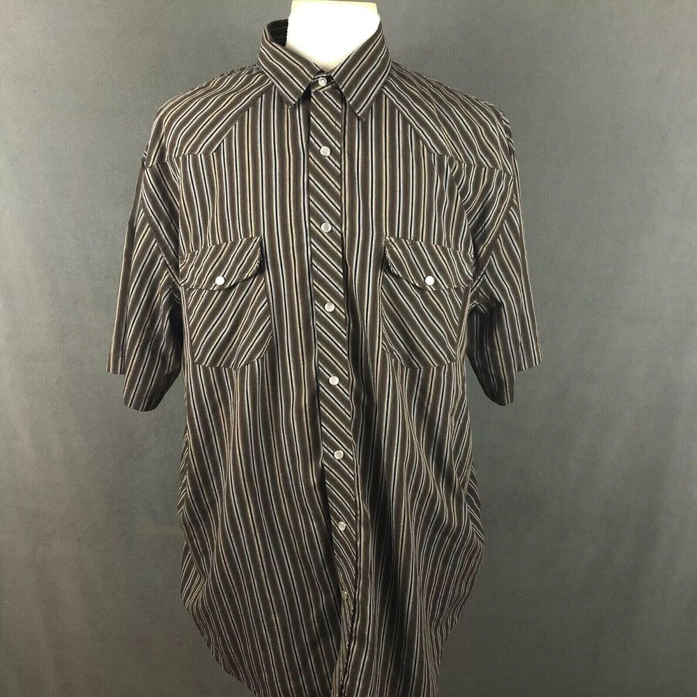 Falcon Bay Western Clothing Shirt Big & Tall Size 2XLT Vintage 80s Rodeo Cowboy